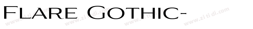 Flare Gothic字体转换
